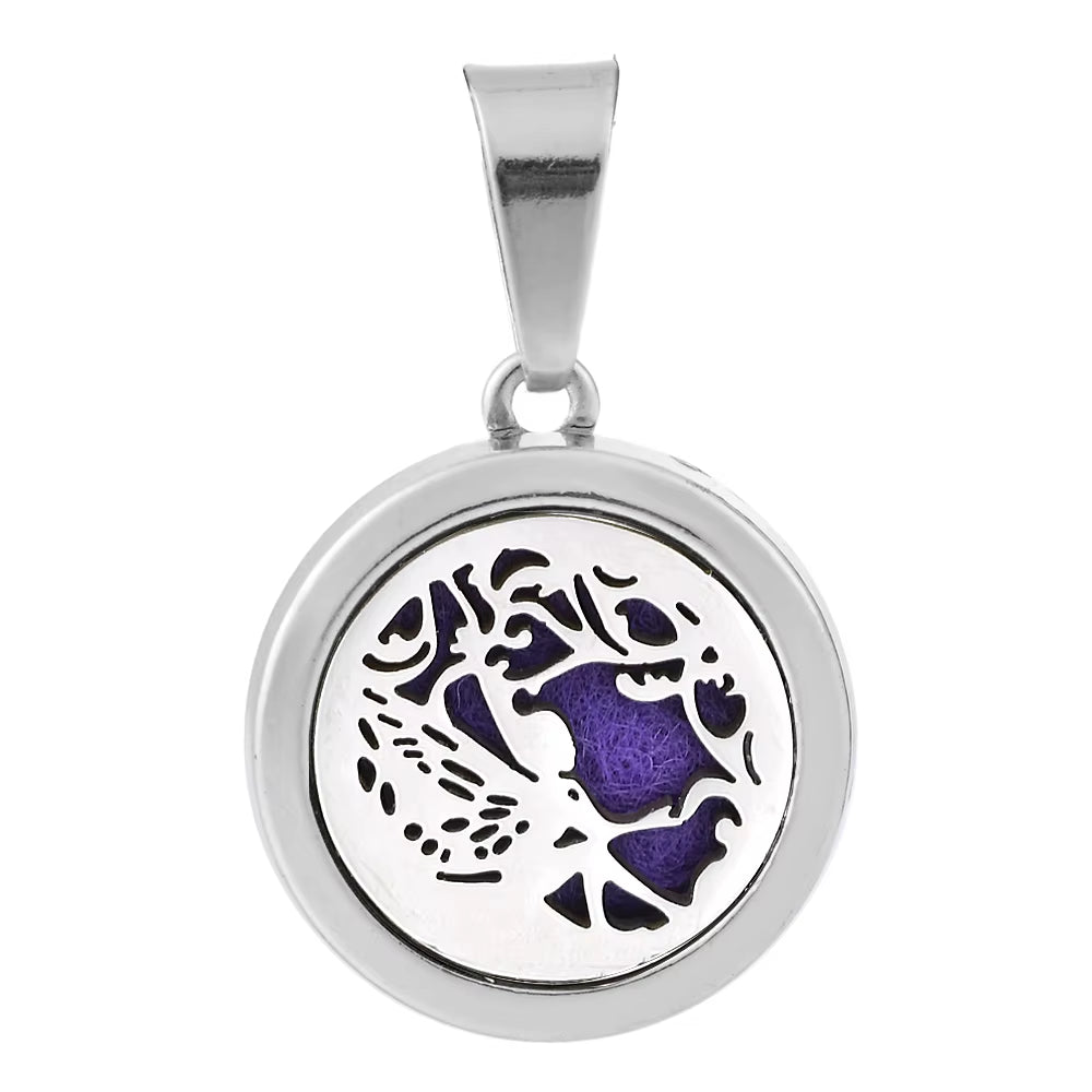 New Aromatherapy Pendant Small Essential Oil Diffuser Necklace Tree of Life Open Locket Pendant Perfume Necklace