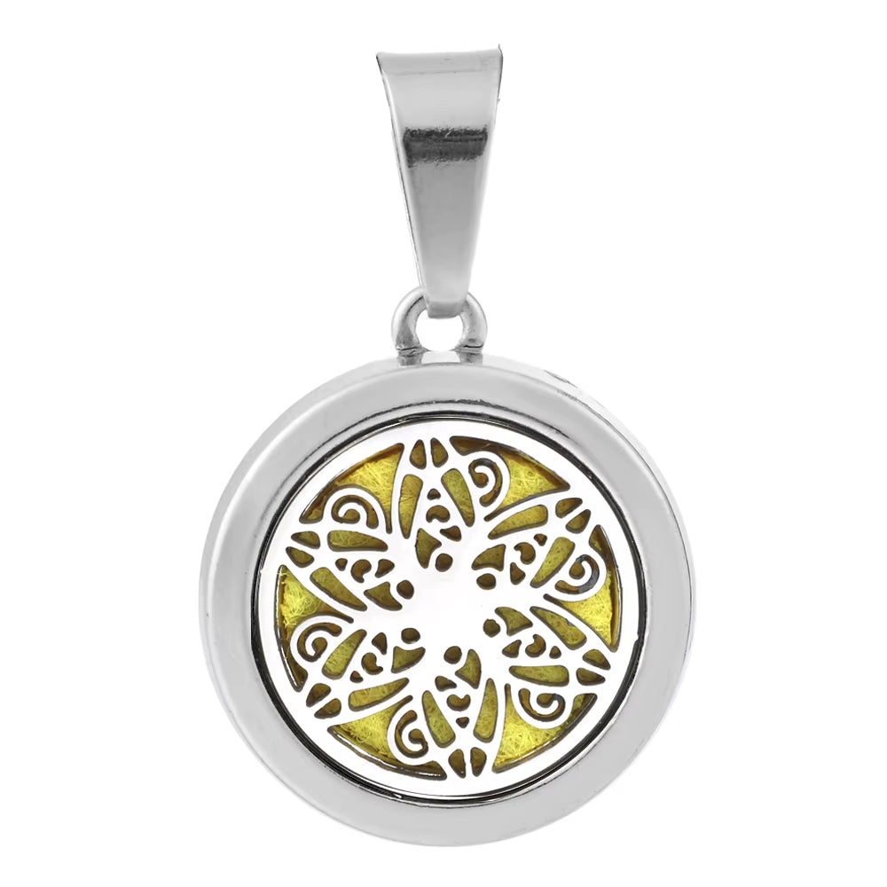 New Aromatherapy Pendant Small Essential Oil Diffuser Necklace Tree of Life Open Locket Pendant Perfume Necklace
