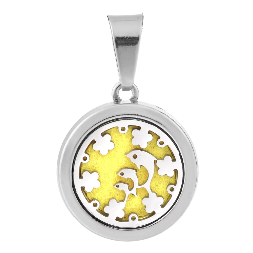New Aromatherapy Pendant Small Essential Oil Diffuser Necklace Tree of Life Open Locket Pendant Perfume Necklace