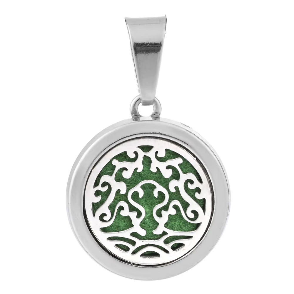 New Aromatherapy Pendant Small Essential Oil Diffuser Necklace Tree of Life Open Locket Pendant Perfume Necklace