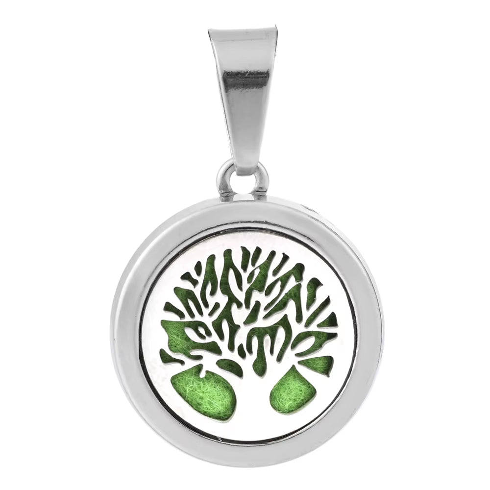New Aromatherapy Pendant Small Essential Oil Diffuser Necklace Tree of Life Open Locket Pendant Perfume Necklace