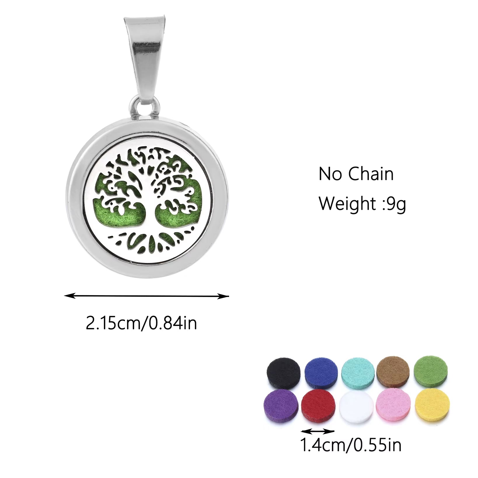 New Aromatherapy Pendant Small Essential Oil Diffuser Necklace Tree of Life Open Locket Pendant Perfume Necklace