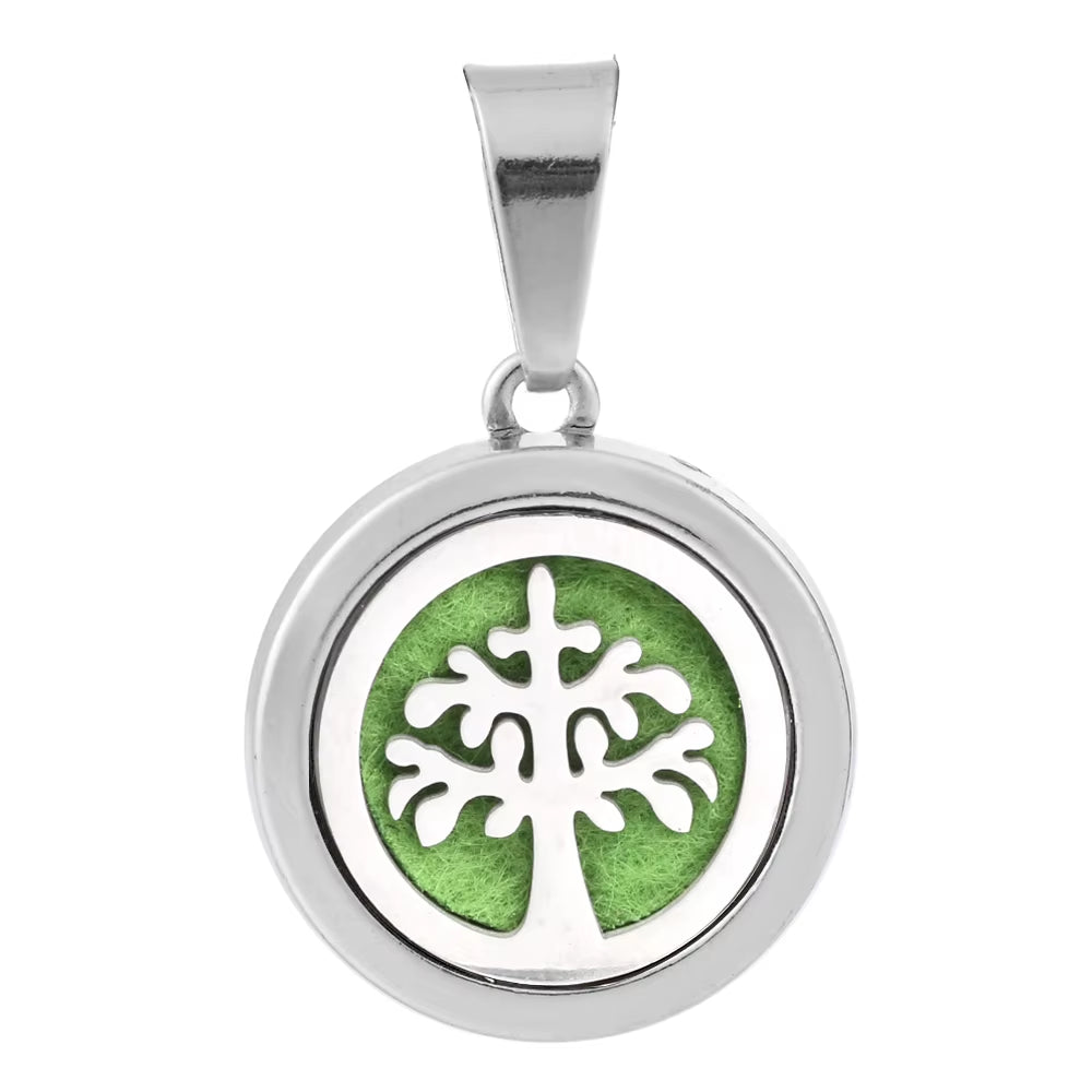 New Aromatherapy Pendant Small Essential Oil Diffuser Necklace Tree of Life Open Locket Pendant Perfume Necklace