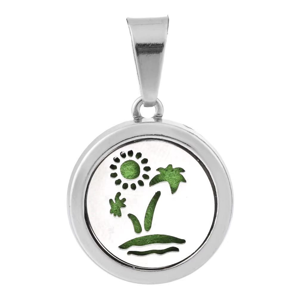 New Aromatherapy Pendant Small Essential Oil Diffuser Necklace Tree of Life Open Locket Pendant Perfume Necklace