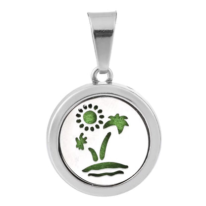 New Aromatherapy Pendant Small Essential Oil Diffuser Necklace Tree of Life Open Locket Pendant Perfume Necklace
