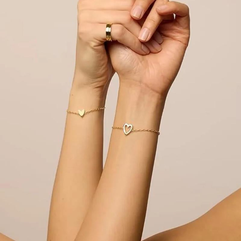Matching Heart Bracelets for Women – Heart Charm and BFF Friendship Styles