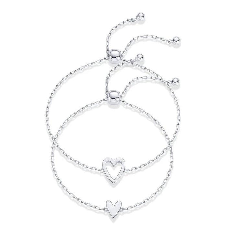 Matching Heart Bracelets for Women – Heart Charm and BFF Friendship Styles