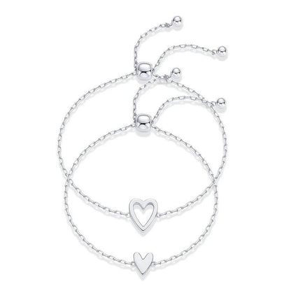 Matching Heart Bracelets for Women – Heart Charm and BFF Friendship Styles